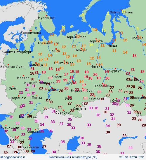 Рекордная жара в последний день лета отмечена в Москве